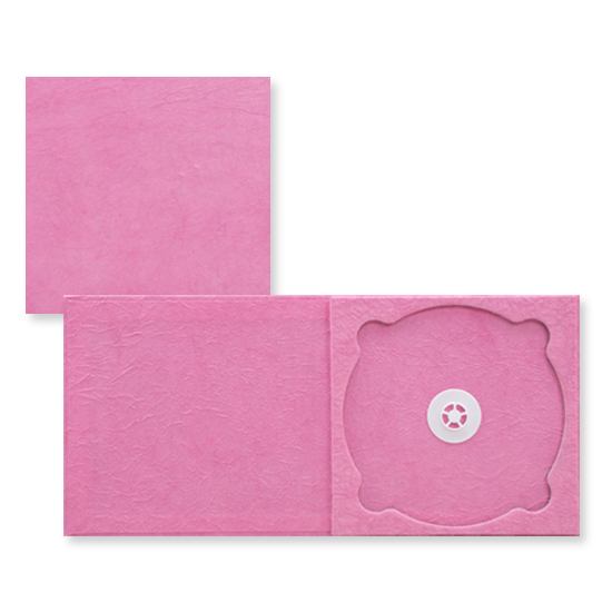 CDケース,discami,阿波和紙,ピンク