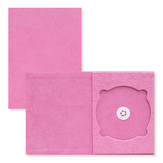 DVDケース,discami,阿波和紙,ピンク